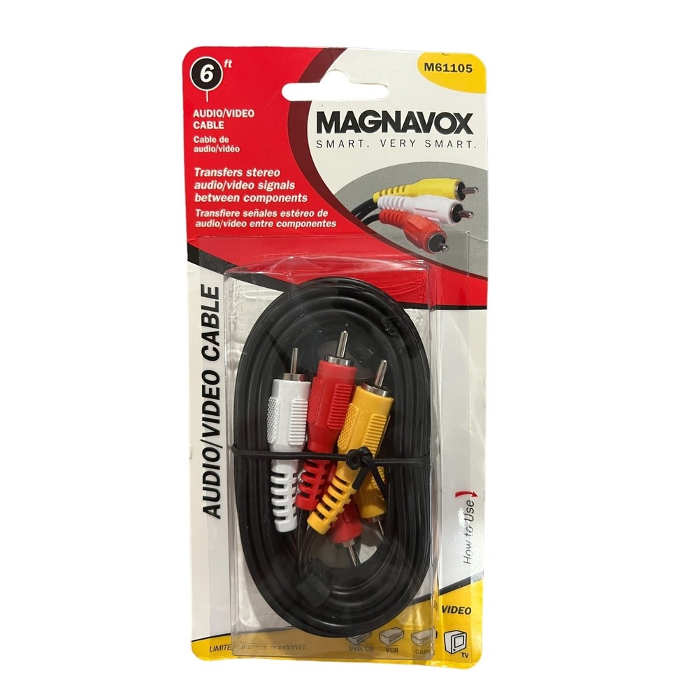 Magnavox Audio Video Cable 6 FT M61105G